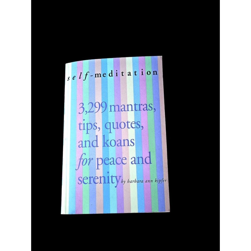 "5/$25" Paperback Small Self Meditation Book NWOT Pastel Colors